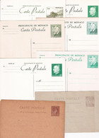 Monaco - Ensemble De 8 Entiers Postaux - Postal Stationery