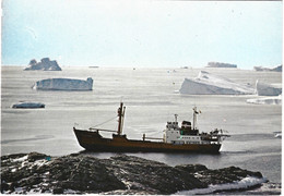 FRANCE. Carte Postale écrite. Départ Du Thaladan De La Terre Adélie. - TAAF : Terres Australes Antarctiques Françaises