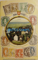 192079 SWITZERLAND BRUGG. VIEW PARTIAL ART MULTI STAMPS POSTAL POSTCARD - Brugg