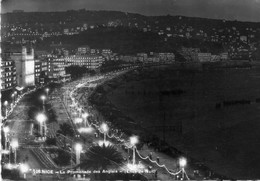 - 06 - NICE. - La Promenade Des Anglais - (Effet De Nuit) - Scan Verso - - Nice Bij Nacht