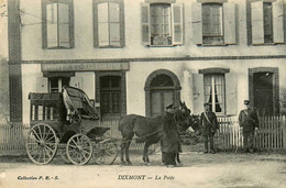 Dixmont * La Place De La Poste * Ptt * Attelage Diligence - Dixmont