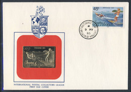 Grenadines Of St. Vincent 1985 FDC Mi 398 SG 387 - Golden Stamp - Water-skiing / Wasserskifahren / - Waterski