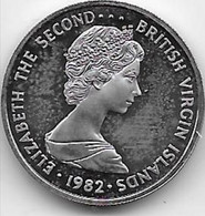 British Vergin Island , VV Rare 10 Cent , 1982 , PROOF KM:3 , Gomaa - Iles Vièrges Britanniques