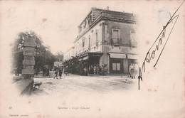 CPA Algérie - GUELMA - Café Glacier - Geiser Alger - Oblitéré à Tunis En 1903 - Dos Simple - Other & Unclassified