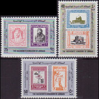 JORDAN 1981 - Scott# 1080-2 Postal Museum Set Of 3 MNH - Jordan
