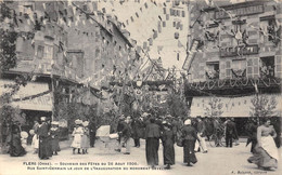 61-FLERS-SOUVENIR DES FÊTES DU 26 AOÛT 1906, RUE SAINT-GERMAIN LE JOUR DE L'INAUGURATION DU MONUMENT GEVELON - Flers