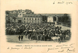 Cholet * Le Marché Aux Boeufs Un Samedi Matin * Place * Foire Marchands - Cholet