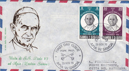 Thème Papes - Samoa - Enveloppe - TB - Popes