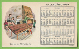 Braga - Calendário De 1969 Do Centro Social De Ruílhe - Calendar - Portugal - Tamaño Grande : 1961-70