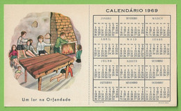 Braga - Calendário De 1969 Do Centro Social De Ruílhe - Calendar - Portugal - Big : 1961-70