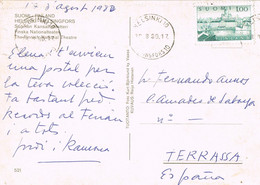 46640. Postal HELSINKI (Finlandia) 1980. Tje Finnish National THEATRE - Briefe U. Dokumente