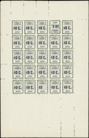 France Grève N°1 Feuille Complète Avec Variétés1a Et 1b Qualité:** - Other & Unclassified