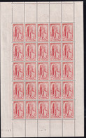 France Feuilles N°663 /667 Cathédrales 5 Feuilles De 25 Timbres Qualité:** - Feuilles Complètes