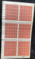 France Feuilles N°138 10c Semeuse Rouge Feuille De 150 Timbres Mill 6 Qualité:** - Feuilles Complètes