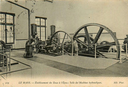 Le Mans * établissement Des Eaux à L'épau * Salle Des Machines Hydrauliques - Le Mans