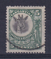 Tanganyika: 1925   Giraffe    SG89     5c    Used - Tanganyika (...-1932)
