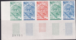 France Essais De Couleur N°1392 Saint Flour Bande De 3 Bdf Qualité:** - Other & Unclassified