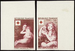 France Essais De Couleur N°1006 /1007 Croix-rouge 1954  Qualité:** - Other & Unclassified