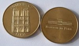 Médaille Touristique  Ville, MONNAIE  DE  PARIS  NOTRE  DAME  DE  PARIS  ( 75004 ) Recto  Verso - Non-datés