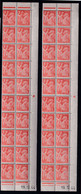 France Variétés  N°655 2 Blocs De  20 Bdf Filigrane Papier Japon ,les 2 Gavanos Qualité:** - 1939-44 Iris