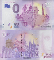 Vatikanstadt Souvenirschein Pope Franziskus Uncirculated 2018 0 Euro Pope Franziskus - Vatican