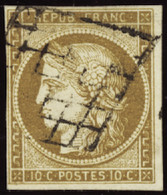 FRANCE  1849/1900 N°1 10c Bistre-jaune TB  Qualité:OBL Cote:350 - 1849-1850 Cérès