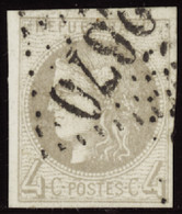 FRANCE  1849/1900 N°41B 4c Gris TB Qualité:OBL Cote:350 - 1870 Emission De Bordeaux