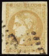 FRANCE  1849/1900 N°43Ba 10c Bistre Orangé TB Qualité:OBL Cote:160 - 1870 Emission De Bordeaux