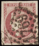 FRANCE  1849/1900 N°49 80c Rose TB  Qualité:OBL Cote:350 - 1870 Emission De Bordeaux