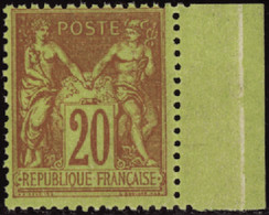 FRANCE  1849/1900 N°96 A 20c Garance Sur Vert Bdf Qualité:** Cote:100 - 1898-1900 Sage (Type III)