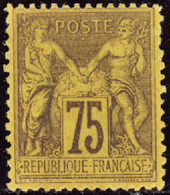 FRANCE  1849/1900 N°99 75c Violet Sur Orange  Qualité:* Cote:400 - 1898-1900 Sage (Type III)