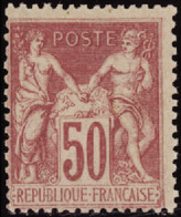 FRANCE  1849/1900 N°98 50c Rose Qualité:** Cote:285 - 1898-1900 Sage (Type III)