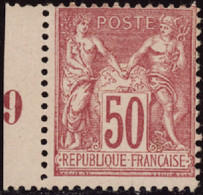 FRANCE  1849/1900 N°98 50c Rose Bdf Qualité:* Cote:285 - 1898-1900 Sage (Type III)