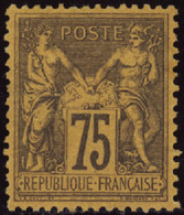 FRANCE  1849/1900 N°99 75c Violet Sur Orange TB Centré  Qualité:* Cote:400 - 1898-1900 Sage (Type III)