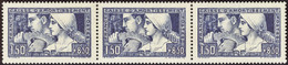 FRANCE  VARIETES N°252 Les 3 Types Se Tenant  Qualité:* Cote:1250 - Unused Stamps