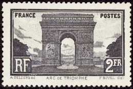 FRANCE  VARIETES N°258 A 2F Arc De Triomphe Noir Qualité:(*) Cote:1200 - Ongebruikt