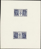 FRANCE  VARIETES N°274 A 50c Non émis En Bleu Tête-bêche  Qualité:** Cote:1100 - Unused Stamps