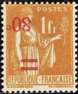 FRANCE  VARIETES N°359 B Surcharge Renversée  Qualité:* Cote:1000 - Unused Stamps