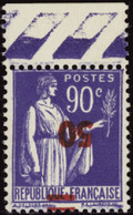 FRANCE  VARIETES N°482 A Surcharge Renversée Bdf  Qualité:** Cote:610 - Unused Stamps