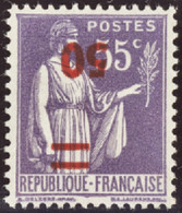 FRANCE  VARIETES N°478 A Surcharge Renversée  Qualité:** Cote:1250 - Unused Stamps