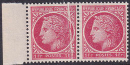 FRANCE  VARIETES N°676 Pli Accordéon  Qualité:** - 1945-47 Ceres (Mazelin)