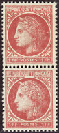 FRANCE  VARIETES N°676 Impression Sur Raccord Tenant à Normal Qualité:** - Unused Stamps