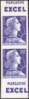 FRANCE  VARIETES N°1011 Bf Paire De Carnet Non Dentelé  Qualité:** - 1955-1961 Marianne Of Muller