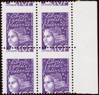 FRANCE  VARIETES N°3099 Piquage à Cheval Bloc De 4 Qualité:** Cote:460 - Unused Stamps