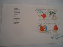 GREECE MNH  SHEET OLYMPIC GAMES 2004  GYMNASIC JUDO TRAMPOLINE ARCHERY - Sommer 2004: Athen - Paralympics
