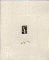 FRANCE  EPREUVES N°2118 0,40 Sabine épreuve D'artiste En Noir - 1977-1981 Sabine (Gandon)