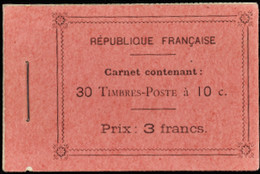 FRANCE  CARNETS N°138 C8 10c Semeuse Type II Carnet De 30 Timbres Qualité:** Cote:2700 - Autres & Non Classés