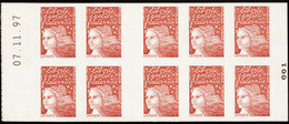 FRANCE  CARNETS N°3085 C1d Non Prédécoupé (Maury 517 I) (2 Ou 3 Connus)  Cote:6000 - 1997-2004 Marianne Of July 14th