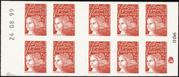 FRANCE  CARNETS N°3085 C3 Tache D'encre Sur La Marge - 1997-2004 Maríanne Du 14 Juillet