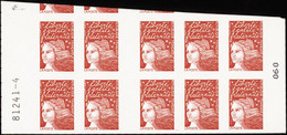 FRANCE  CARNETS N°3085 C3 Mauvaise Découpe Horizontale - 1997-2004 Marianne (14. Juli)